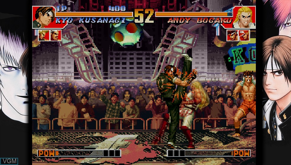 In-game screen of the game King of Fighters '97, The - Global Match on Sony PS Vita