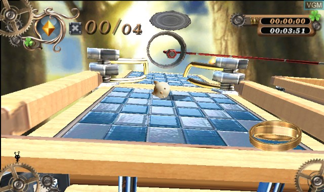 In-game screen of the game Marbles! Balance Challenge on Nintendo Wii