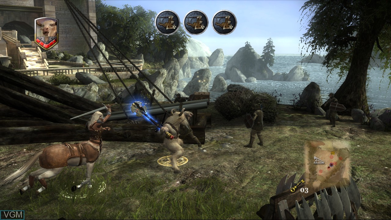 In-game screen of the game Chronicles of Narnia, The - Prince Caspian on Microsoft Xbox 360