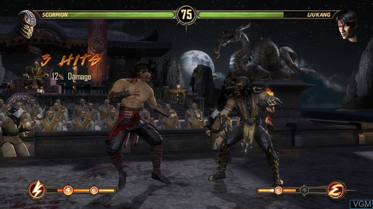 In-game screen of the game Mortal Kombat Komplete Edition on Microsoft Xbox 360