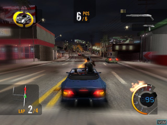 In-game screen of the game 187 Ride or Die on Microsoft Xbox