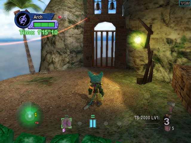 In-game screen of the game Blinx 2 - Battle of Time and Space on Microsoft Xbox