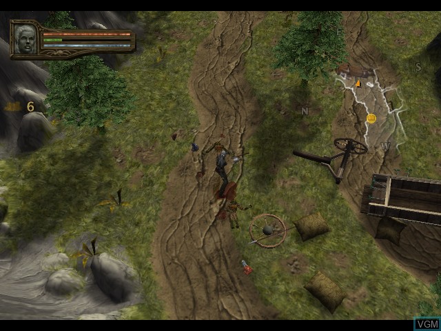 In-game screen of the game Baldur's Gate - Dark Alliance II on Microsoft Xbox