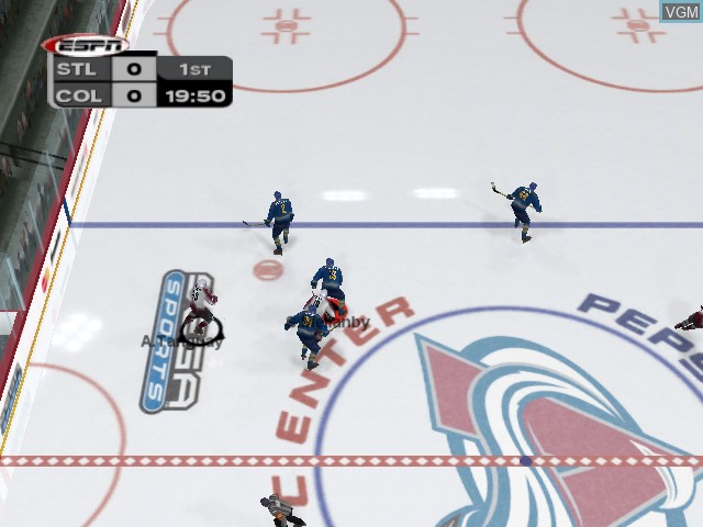In-game screen of the game NHL 2K3 on Microsoft Xbox