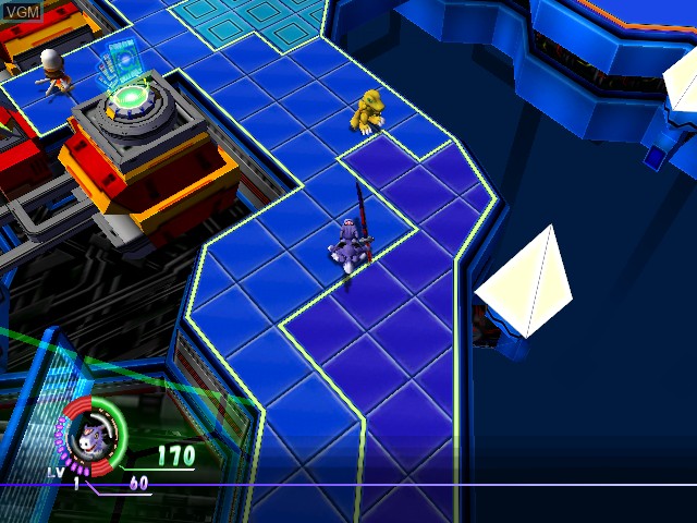 In-game screen of the game Digimon World 4 on Microsoft Xbox