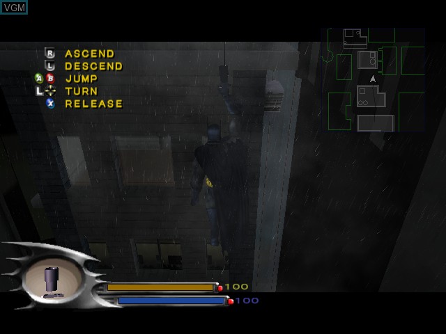 In-game screen of the game Batman - Dark Tomorrow on Microsoft Xbox