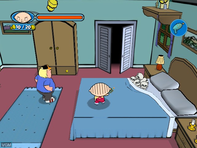 In-game screen of the game Family Guy on Microsoft Xbox