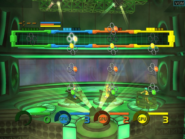 In-game screen of the game Fuzion Frenzy on Microsoft Xbox