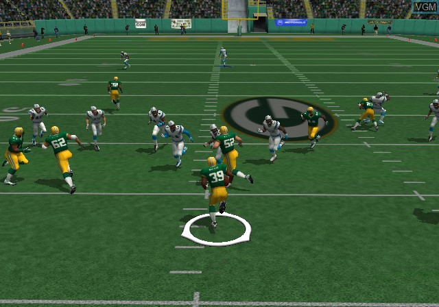 In-game screen of the game NFL 2K3 on Microsoft Xbox