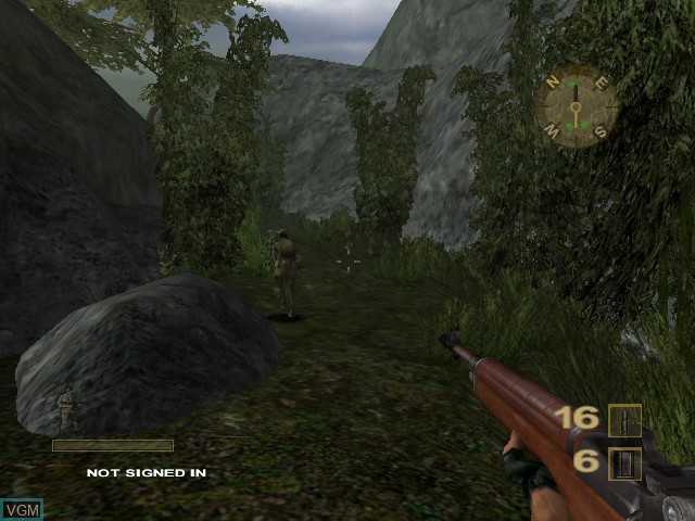 In-game screen of the game Vietcong - Purple Haze on Microsoft Xbox