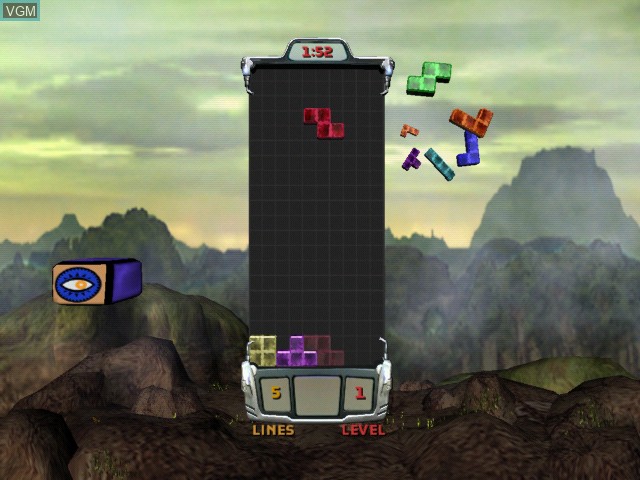 In-game screen of the game Tetris Worlds on Microsoft Xbox