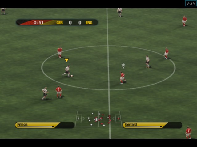 In-game screen of the game FIFA World Cup - Germany 2006 on Microsoft Xbox