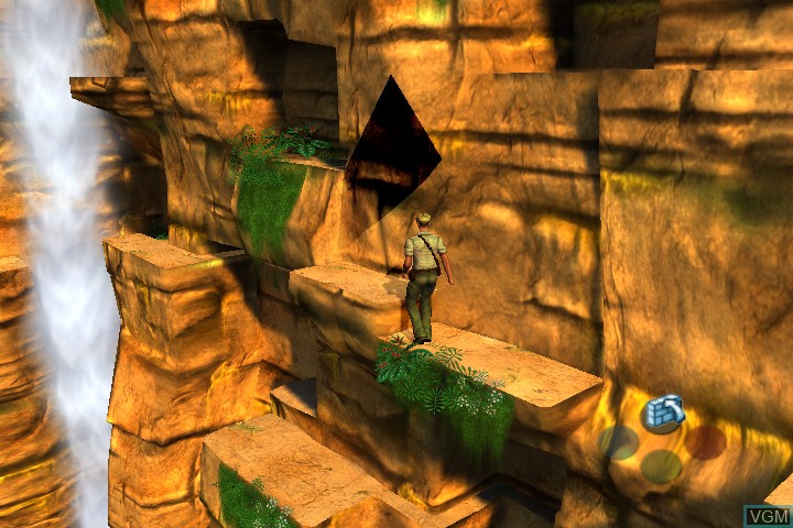In-game screen of the game Broken Sword - The Sleeping Dragon on Microsoft Xbox